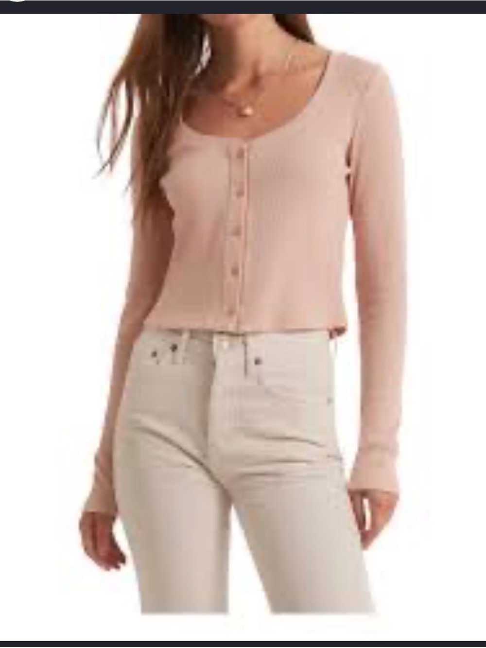 Z Supply Ciana Cropped Waffle Top